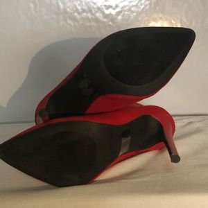 steve madden claire bootie red